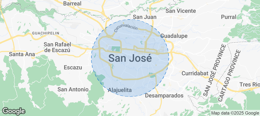 San José Airbnb map